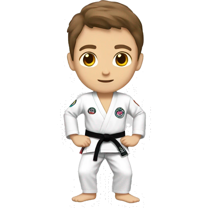 White boy brown hair jiu jitsu moves emoji