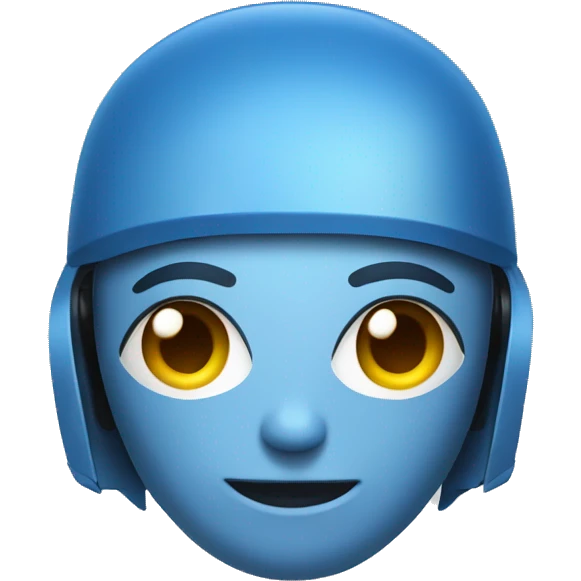 blue robot asia emoji