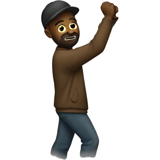 Man dabbing  emoji