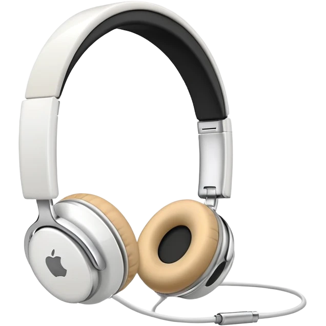 apple headphones with a weight emoji
