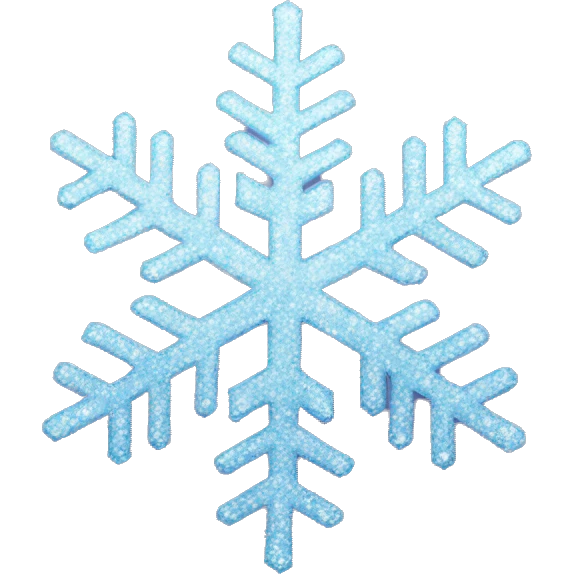 Glitter snowflake  emoji