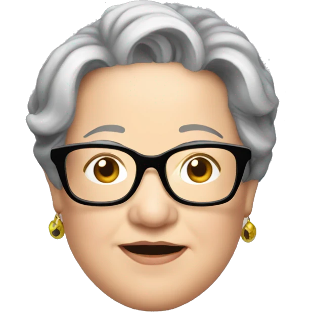 kathy bates with glasses emoji