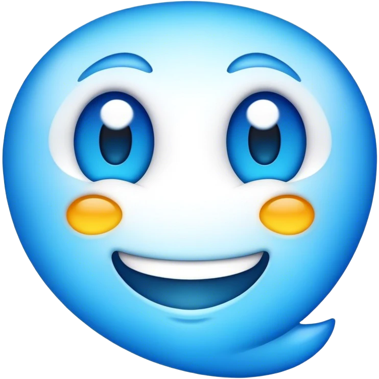 Blue emoji