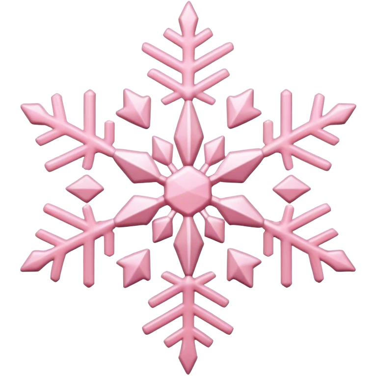pastel pink snowflake  emoji