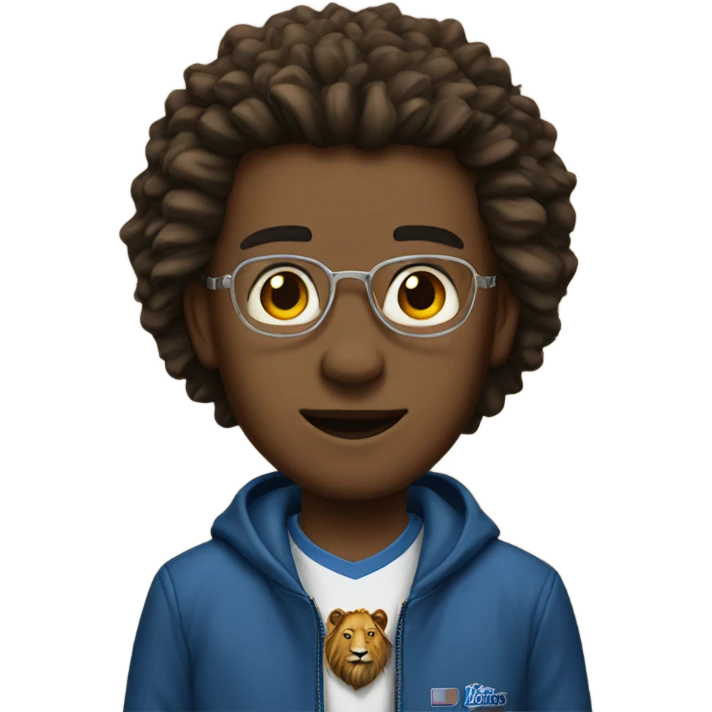 Friend wearing a lions jacket  emoji