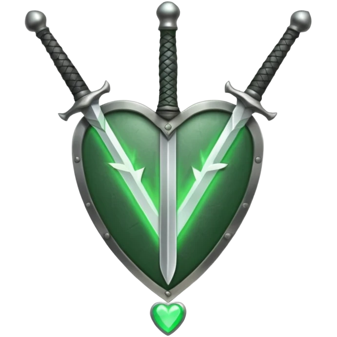 Make 1 discord emoji's for a sword icon, 1 discord emoji for a shield icon, and 1 discord emoji for a  healing icon in the same style. emoji