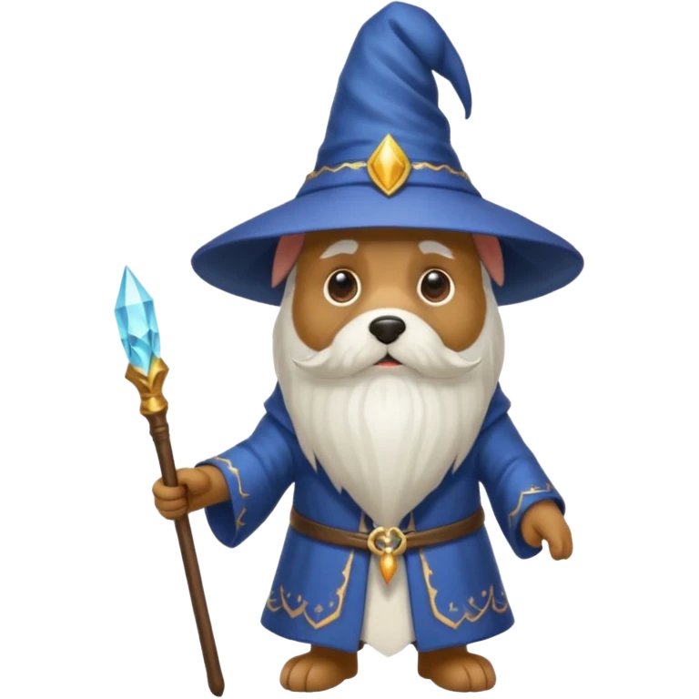 Dog wizard emoji