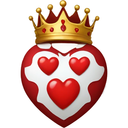 King of hearts emoji