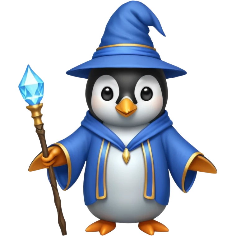 Penguin Wizard emoji