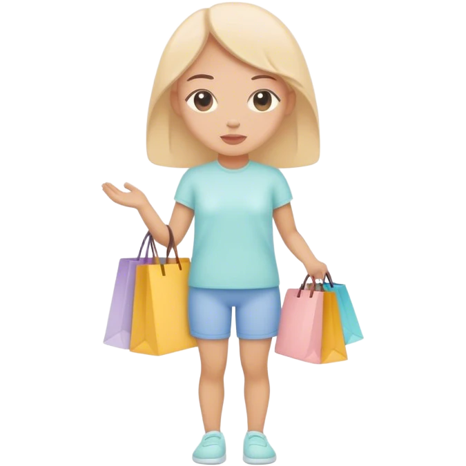Mindful shopping icon emoji