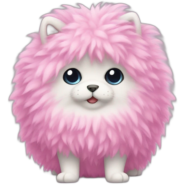 pink fluffy fluff emoji