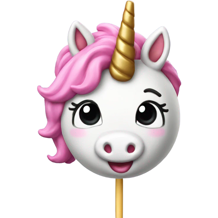 Unicorn cake pop  emoji