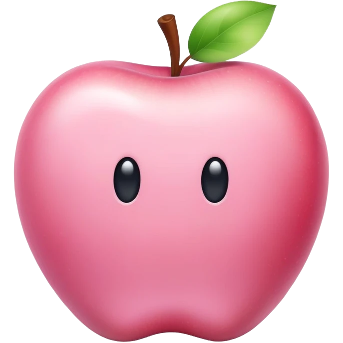 pastel pink apple emoji