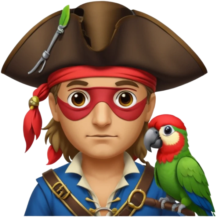 pirate and parrot emoji