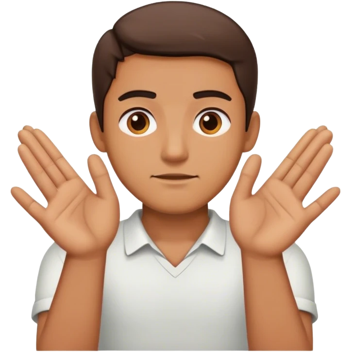 Man crossing both hands saying no emoji