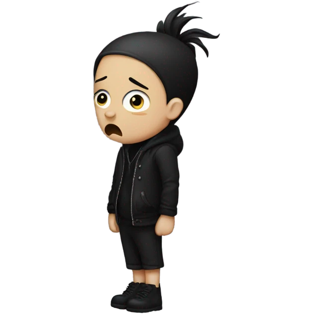 tired goth person emoji