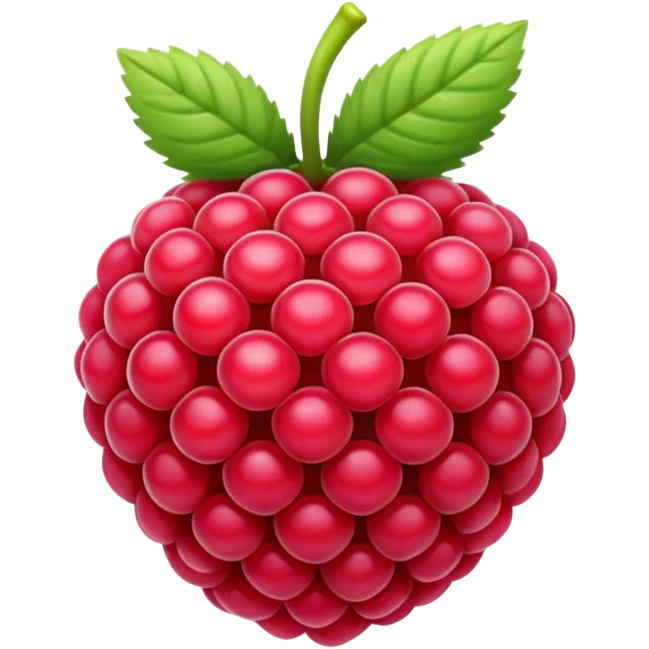 A raspberry emoji