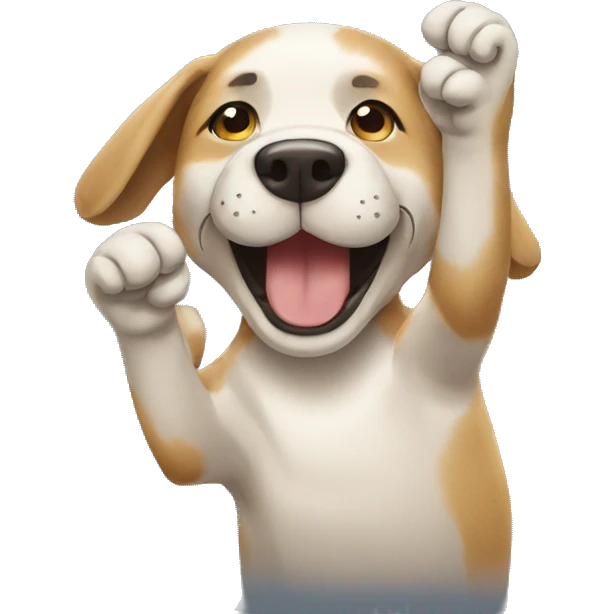 Dog clapping emoji