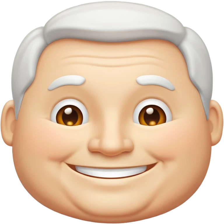 happy plump white American man emoji