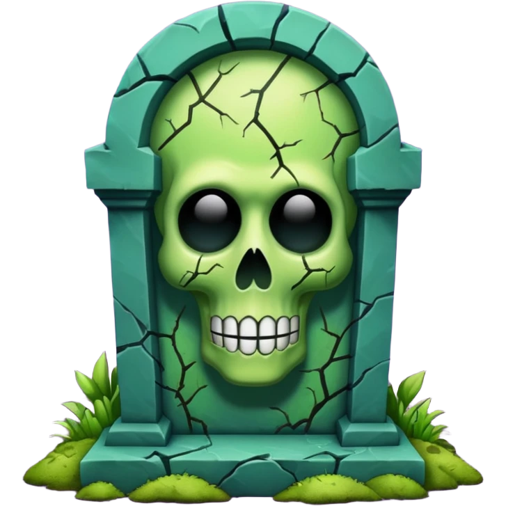 Trippy tombstone  emoji