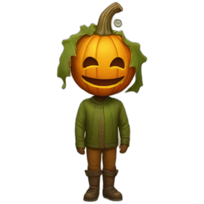 Pumpkin man emoji