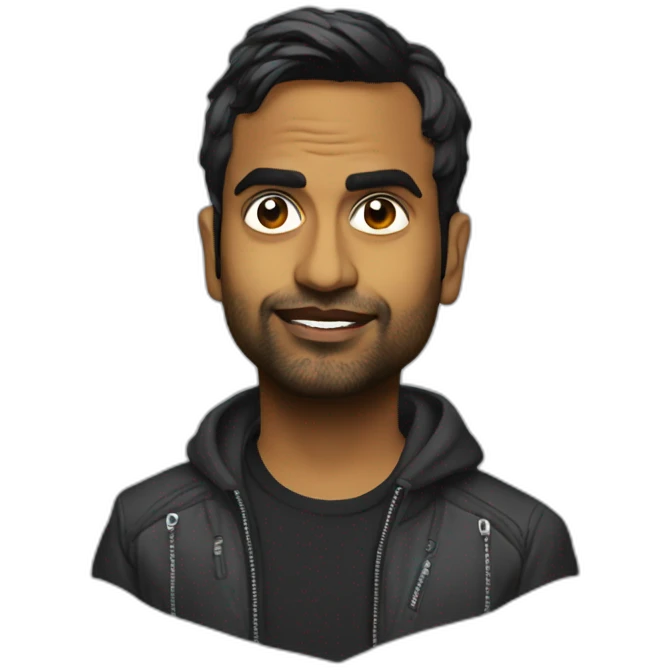 Aziz ansari cyberpunk emoji