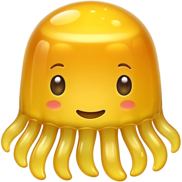 Yellow jelly emoji
