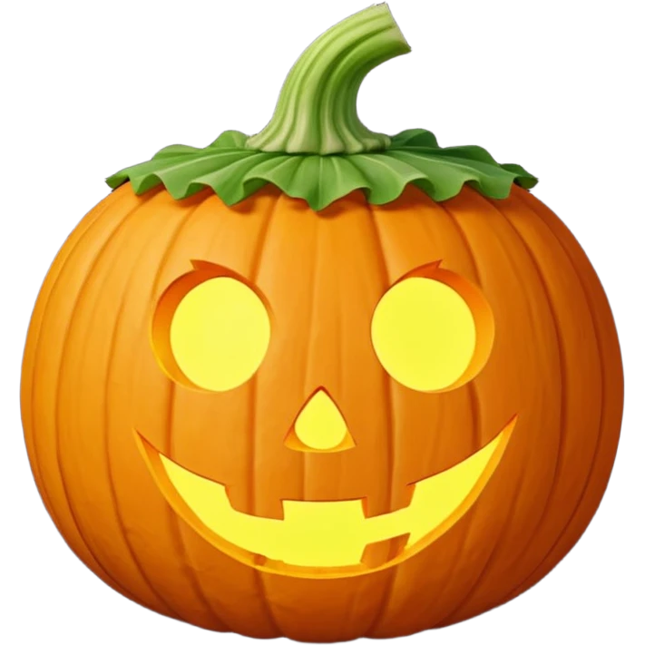 Jack's lantern made from a green turnip emoji