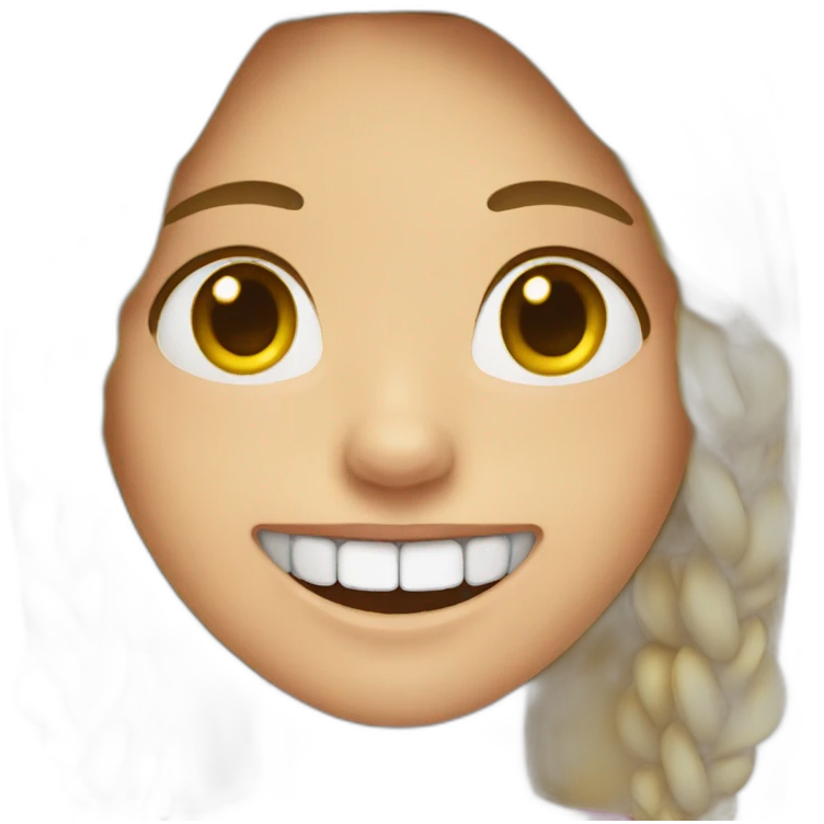 Girl with braces emoji