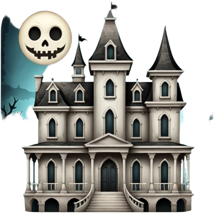 white haunted mansion emoji