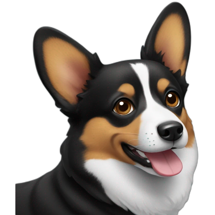black corgi emoji