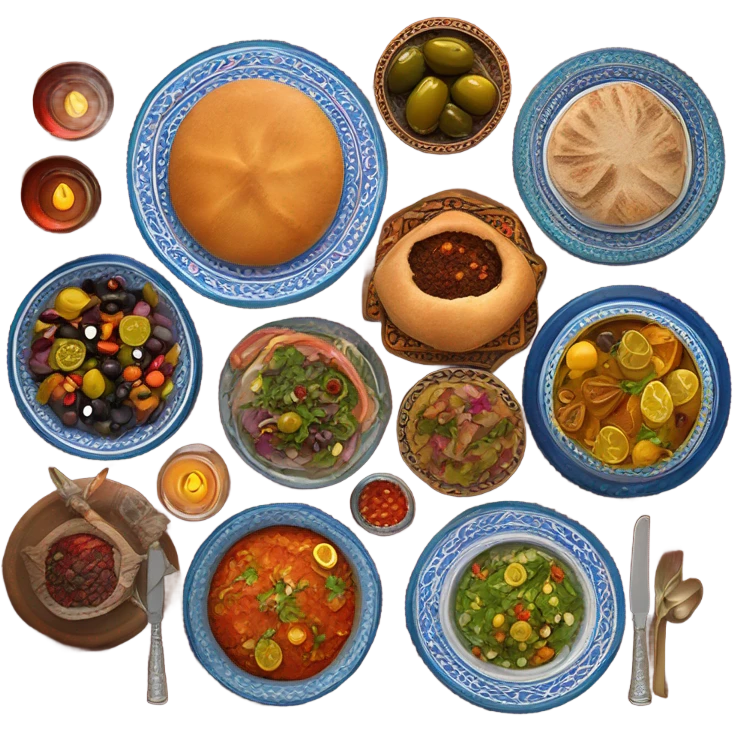 Moroccan Shabbat dinner  emoji