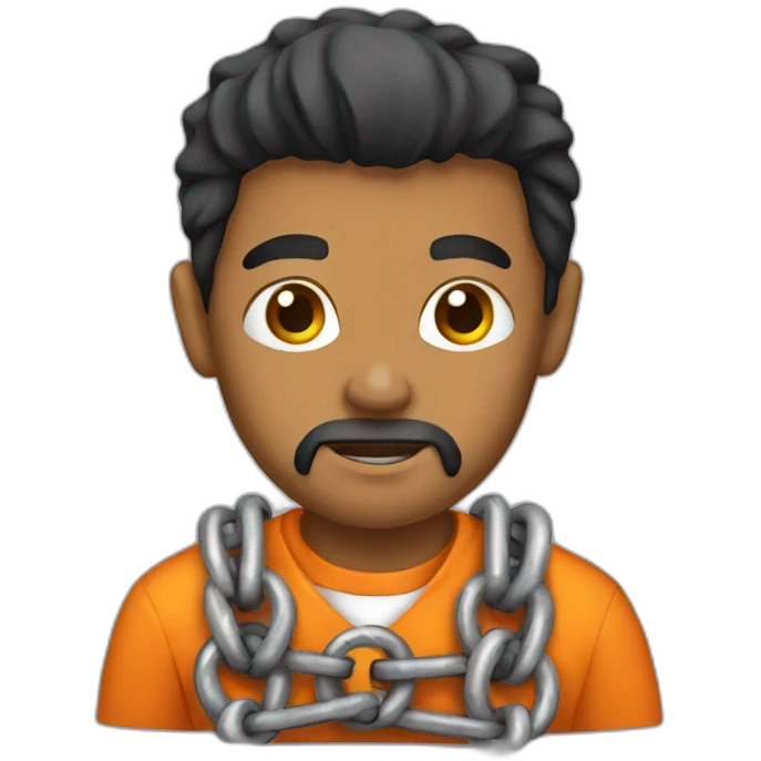 chained prisoner emoji