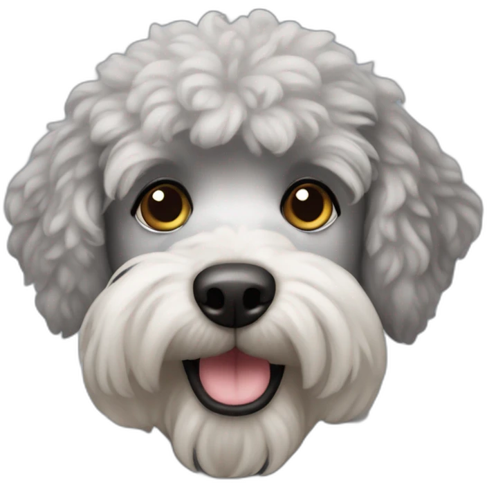 caniche gris emoji