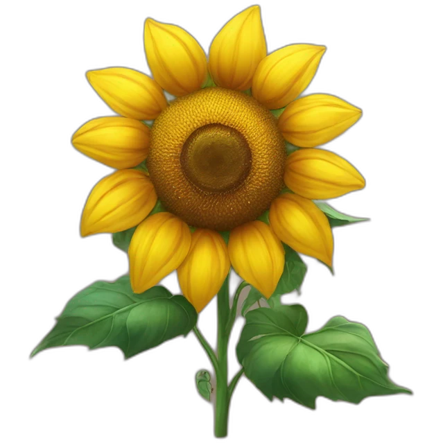 sunflower with sapphire emoji
