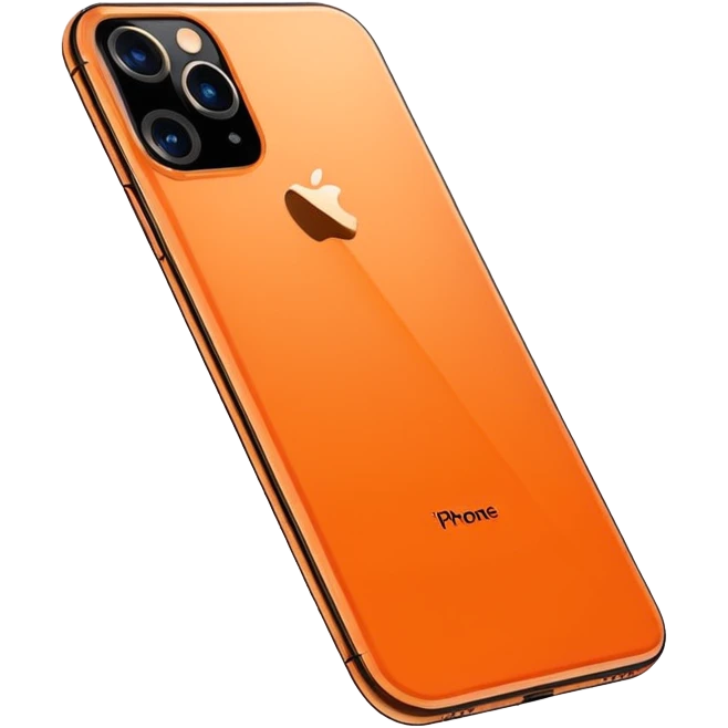 Iphone 17 pro max orange color emoji