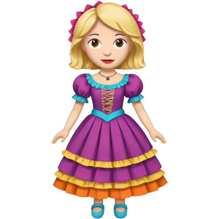 Icon for Puppet Theater: a girl puppet body emoji