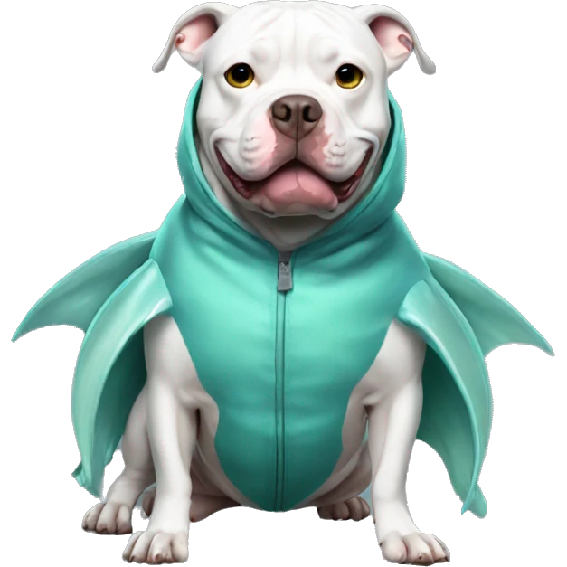 Pitbull in a fish suit  emoji