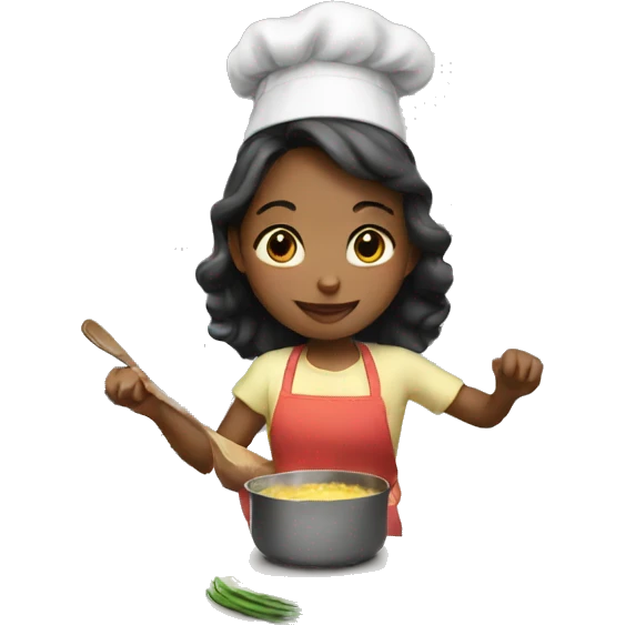 Girl cooking emoji