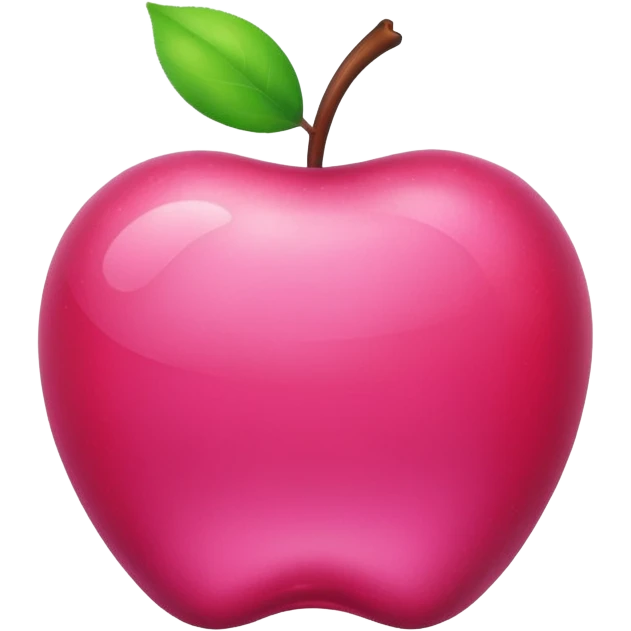 pink apple emoji