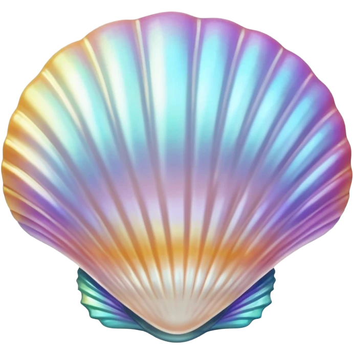 A shiny seashell emoji