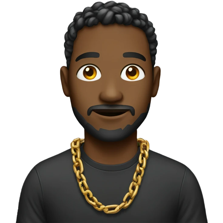 Dude wearing a chain emoji