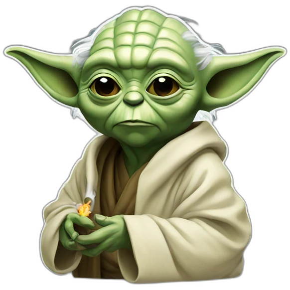yoda who smoke emoji