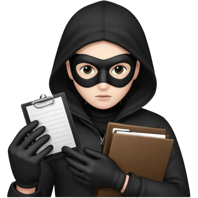 theif stealing documents emoji