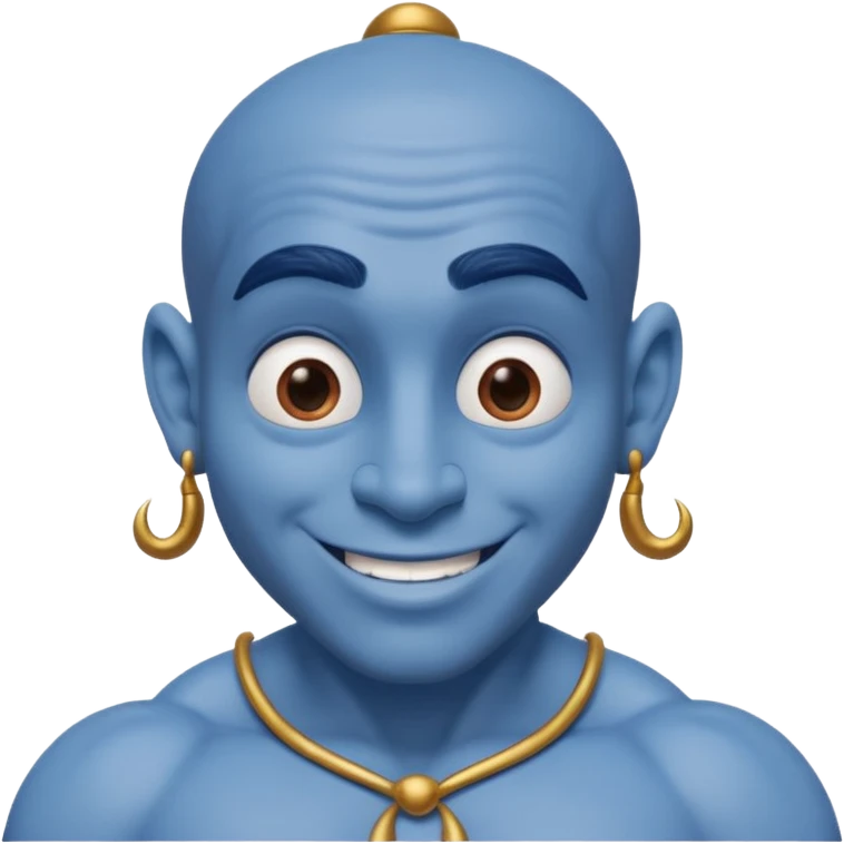 The genie from the cartoon Aladdin emoji