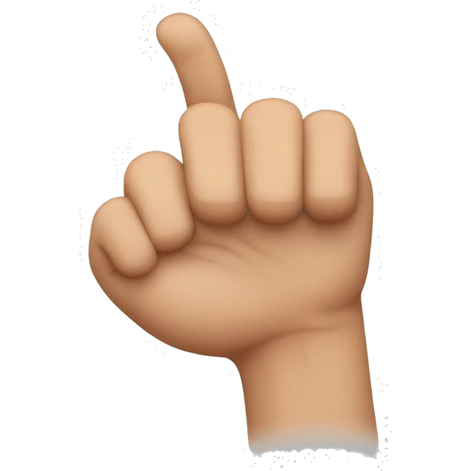 one thumb shorter than the other emoji