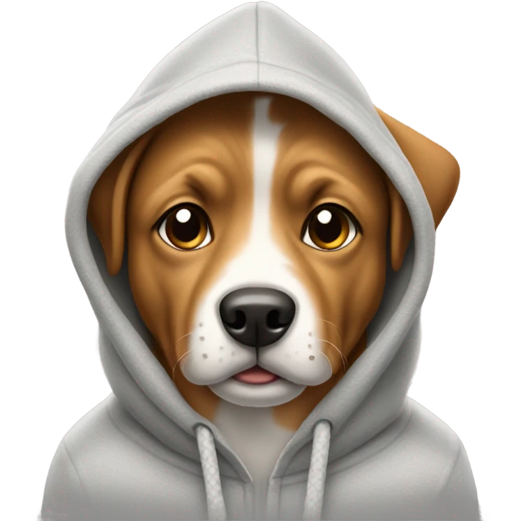 Dog with hoodie emoji
