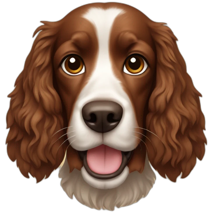 brown spaniel dog emoji