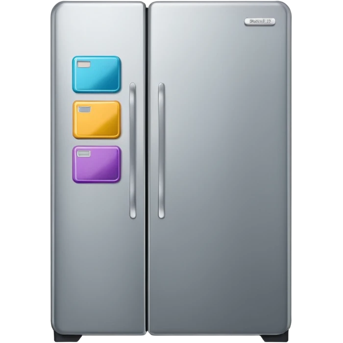 refrigerator with poetry magnets emoji