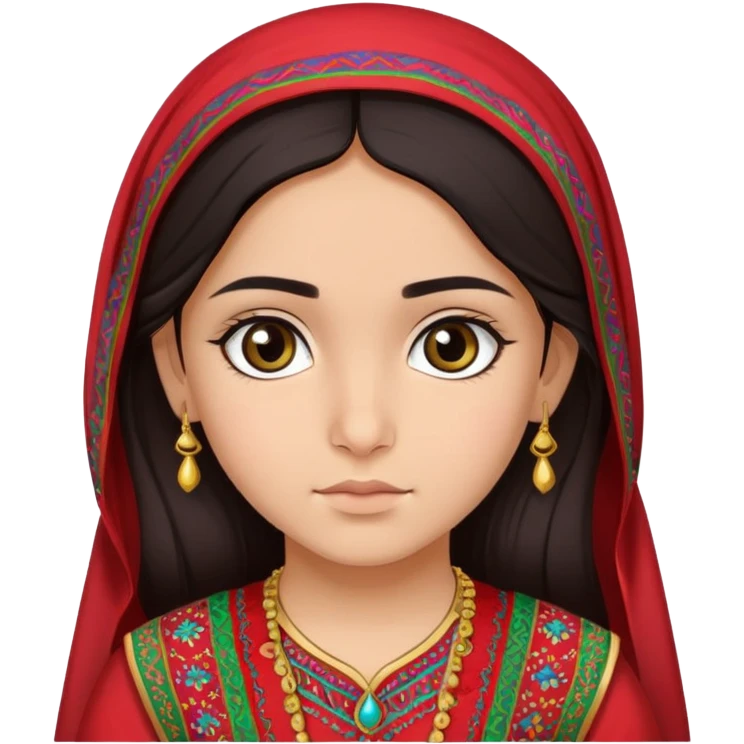 An afghan girl emoji